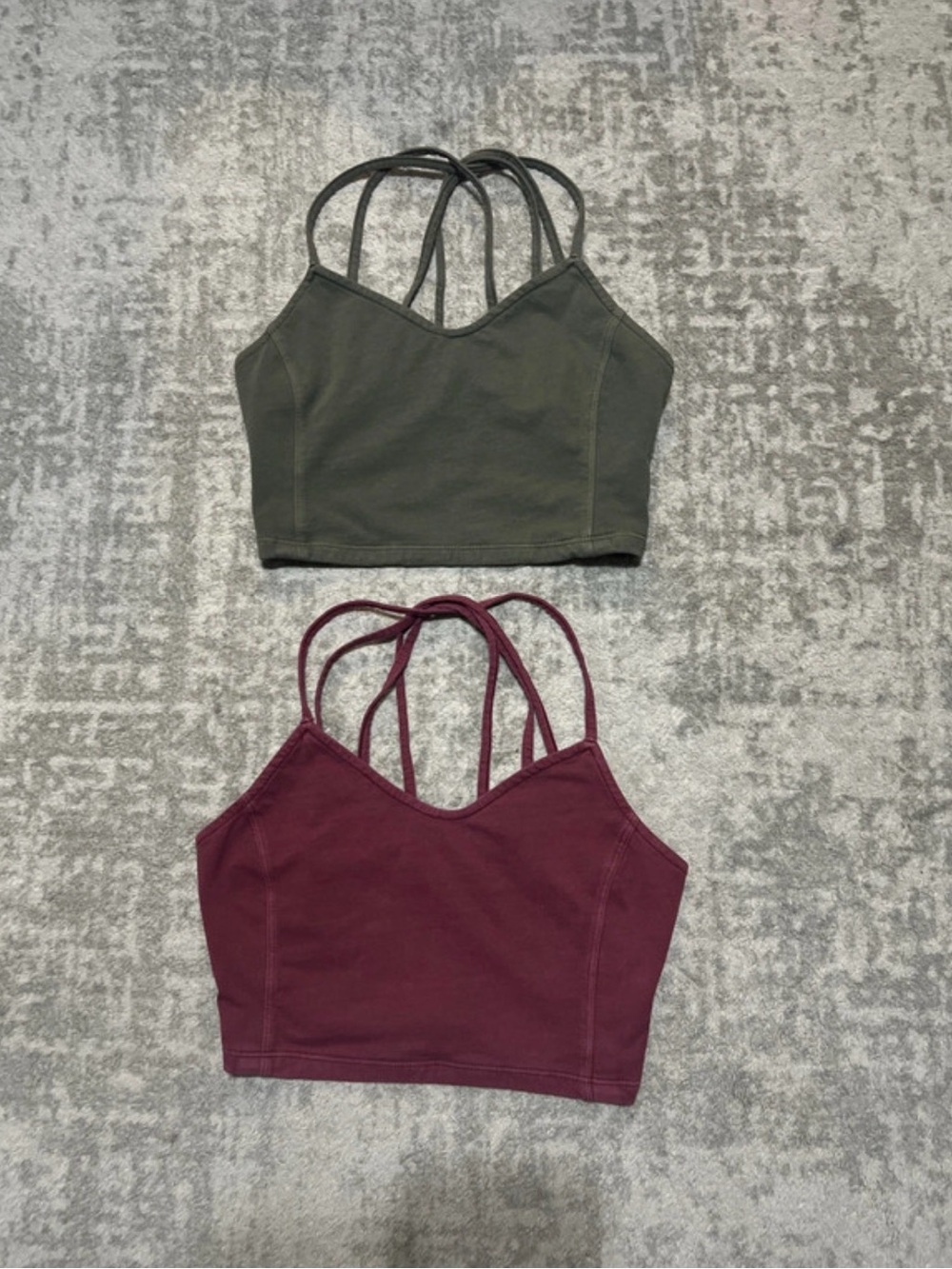 🔥4/20! 2 American eagle strappy back crop tops. Size small